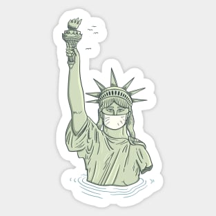 Masked Liberty Sticker